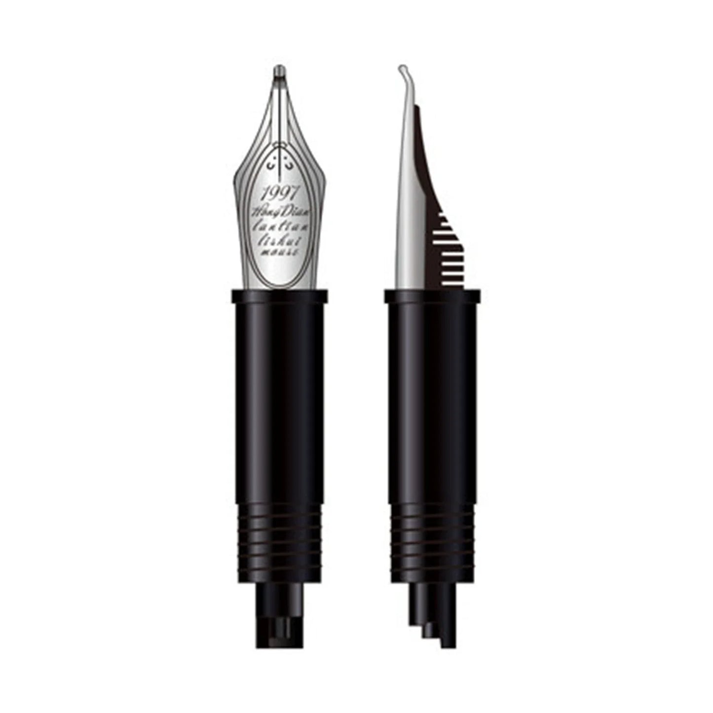 HongDian Fountain Pen Nibs — F/EF/B Replacement Tips for Pens, Spare Nibs for Office & Practice Use