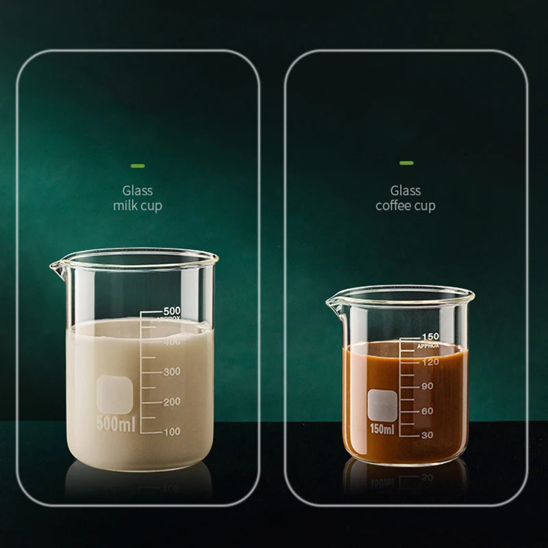 High Borosilicate Glass Measuring Cup – Clear Scale Laboratory Beaker, Kitchen & Baking Measuring Cup (50-1000ml)