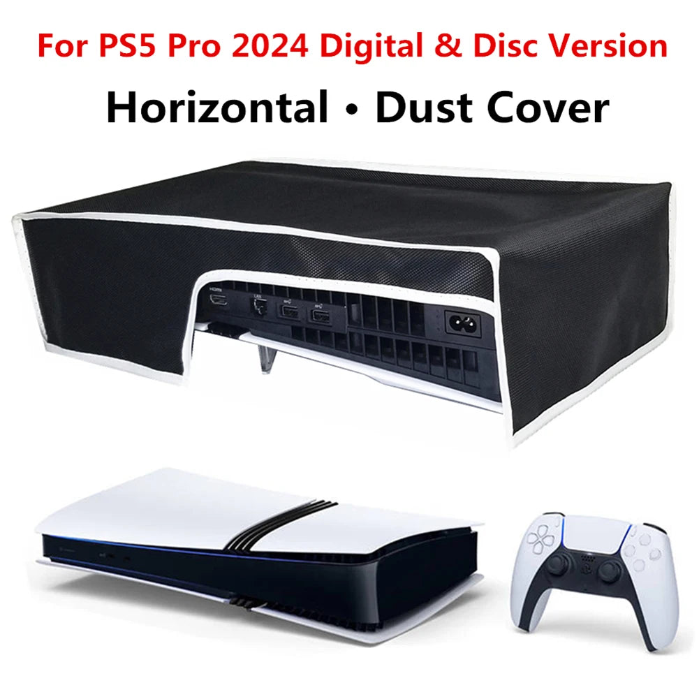 Horizontal Dust Cover for PS5 Pro – Anti-Scratch Protective Sleeve Case for Digital & Disc Edition Console