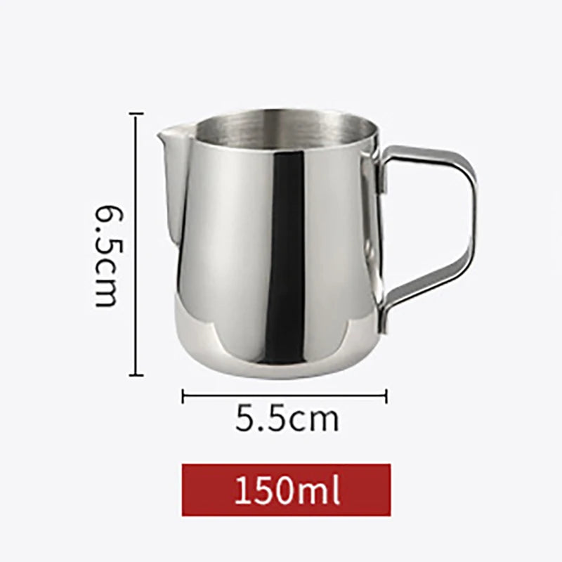 Stainless Steel Milk Frothing Pitcher Jug – 100ML–2000ML Espresso Barista Latte & Cappuccino Cream Foam Maker Cup