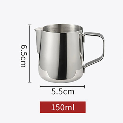 Stainless Steel Milk Frothing Pitcher Jug – 100ML–2000ML Espresso Barista Latte & Cappuccino Cream Foam Maker Cup