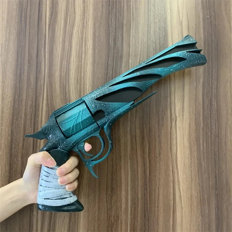 OW Gun Cosplay Meiling Zhou Frost Shock Prop – PU Rubber Weapon Model, Safe Halloween Costume Accessory