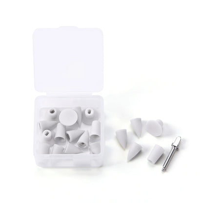 JoyDental 20pcs Dental Silicone Composite Polishers – 3 Shapes (Cup, Inverted Cone, Point) 2.35mm for Finishing & Polishing