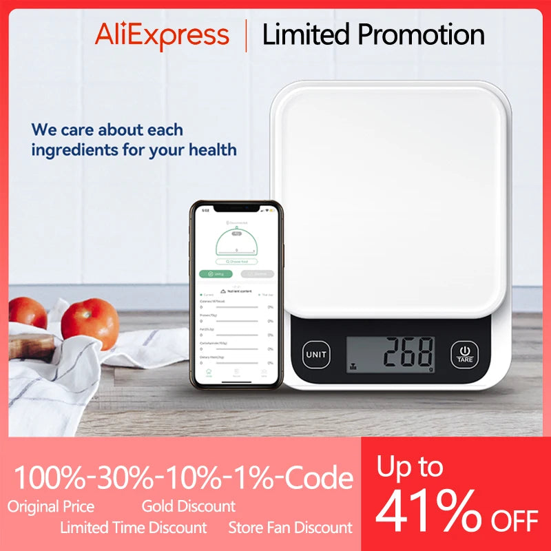 Digital Body Fat Scale — Smart TFT Color Screen with Heart Rate Monitoring for Precise Body Weight Measurement
