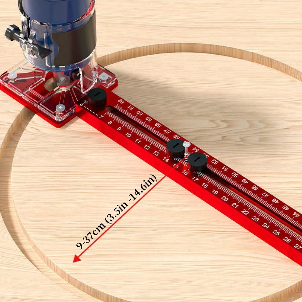 3 in 1 Router Milling Groove Bracket - Woodworking Circular Cutting and Milling Auxiliary Tool, Aluminum Router Circle Cutting Jig