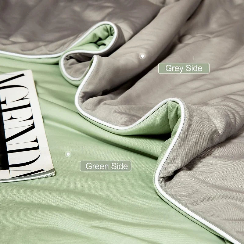 High-Quality Cooling Blanket – Smooth Air-Conditioning Comforter, Lightweight Summer Quilt with Double-Sided Cooling Fabric