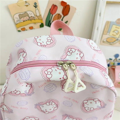 Anime Cartoon Kuromi, Melody & Cinnamoroll Backpack – Kawaii Canvas Schoolbag for Boys & Girls, Hello Kitty Fashion Kids Backpack
