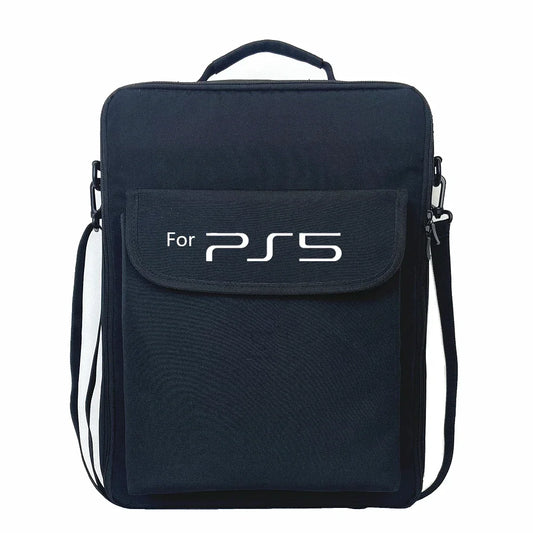 PS5 Portable Travel Carrying Case Backpack – Protective Storage Shoulder Bag for PlayStation 5 Console & Gaming Accessories