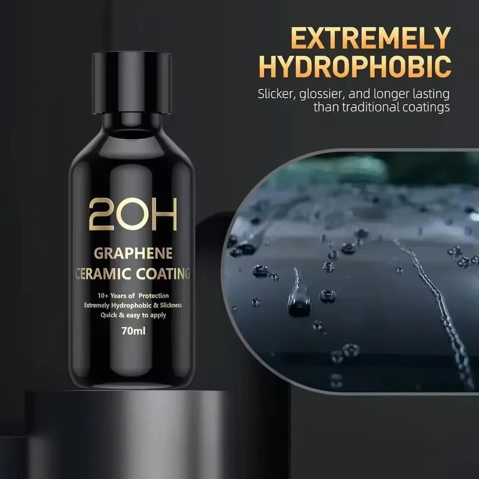 Graphene Ceramic Coating – 12H/20H Self-Healing UV Protection for Professional Car Detailing (10+ Years)