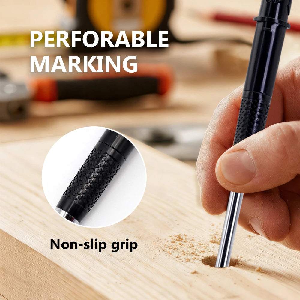 2.8mm Professional Carpenter Pencil Set - Deep-Hole Woodworking & Architectural Marking Tool