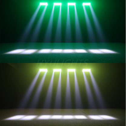 300W RGBW LED Stage Light - DMX512 Strobe Wash & Beam DJ Party Lighting with Sound Control
