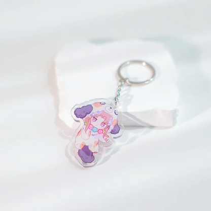 Custom 5cm Acrylic Keychain — HD Transparent Anime Character Charm for Women, Couples Accessories & Easter Gift