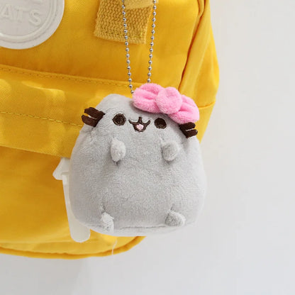 Pusheen Cat Bag Charm - Cute Kawaii Kitten Backpack Pendant, Couple Keychain Accessory, Birthday and Christmas Gift