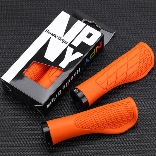 Lock-On Bicycle Handlebar Grips – Soft Rubber MTB Cuffs, 22.2mm Non-Slip Handle Covers for Mountain Bikes