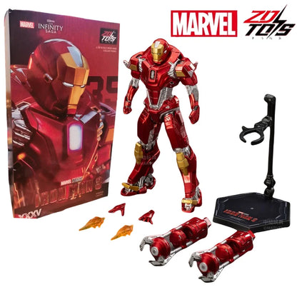 ZD Toys 7" Iron Man Action Figures – Joint Movable MK1 to MK50 Movie Collectible Dolls