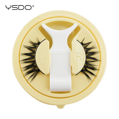 YSDO Magnetic Eyelashes – Reusable 3D Mink Winged False Lashes with Tweezer, No Glue Long-Lasting Makeup Lashes