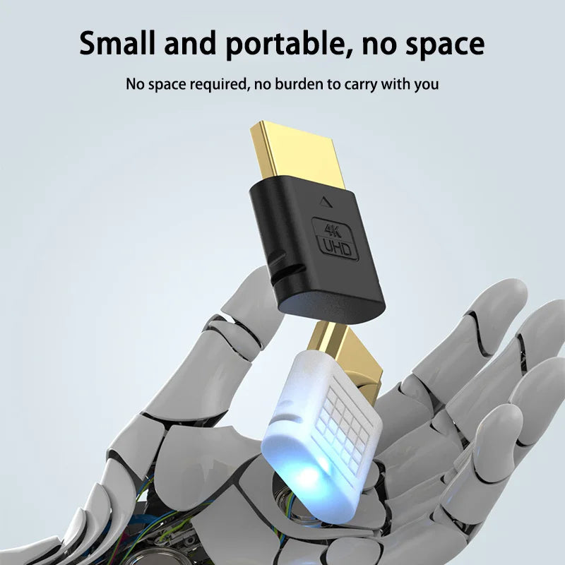 4K HDMI Virtual Display Adapter — High-Resolution Wireless Streaming Emulator & Dummy Plug