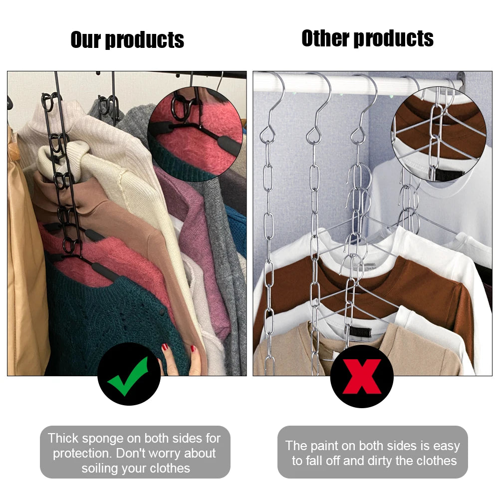 Wall-Mounted Clothes Drying Rack – 5-Layer Detachable Indoor Hanger for Space-Saving Home Storage