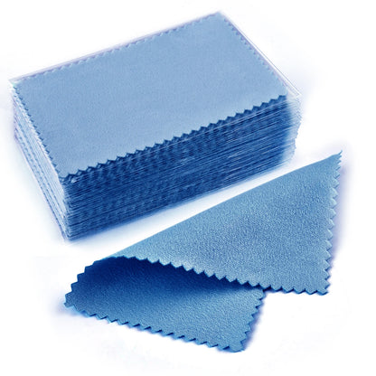 Silver Polishing Cloth – 8x8cm Reusable Jewelry Cleaning Wipes (10/50PCS) Anti-Tarnish