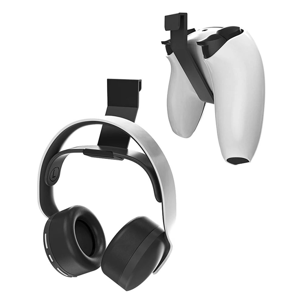 2pcs Headphone Stand and Game Controller Holder Hook Hanger - Compatible with PlayStation 5 PS5