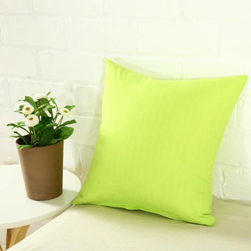 40x40cm Solid Color Cushion Cover - Sofa Backrest Pillowcase for Living Room, Home Decor & Household Comfort