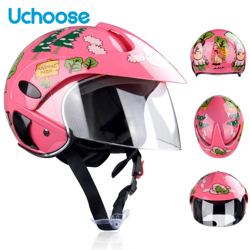 Child Motorcycle Helmet (3-9 Years) – ABS Unisex Safety Motocross & ATV Cross Helmet for Bicycle & Downhill Riding