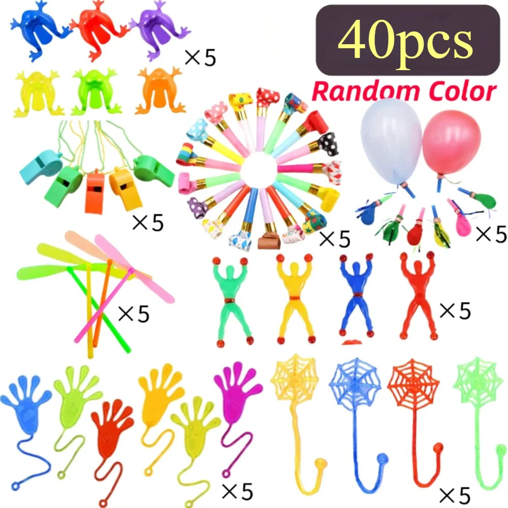 Kids Birthday Party Favors Set – 40–150pcs Piñata Stuffed Toys Bulk Gift Assortment Giveaway Pack for Party Goodie Bags