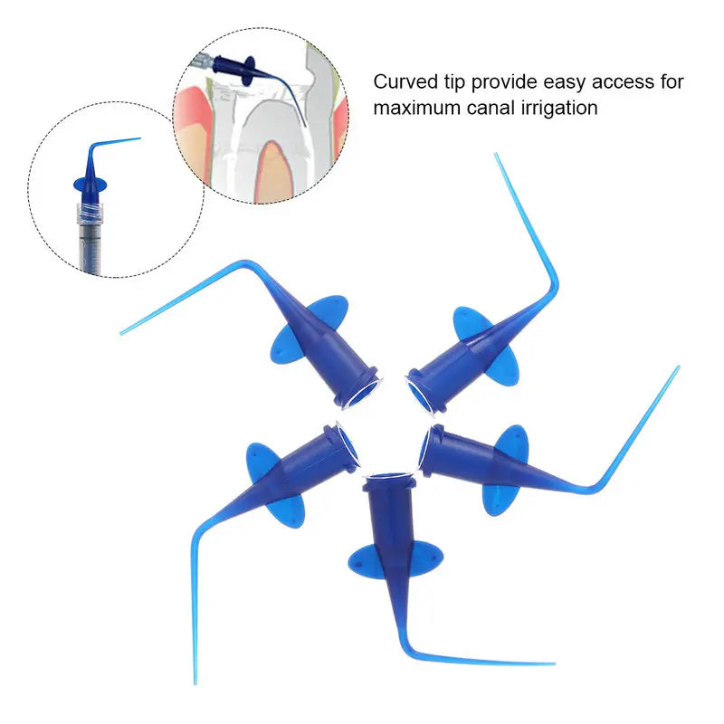 10PCS Disposable Rinse Tips – Flexible Dental Syringe Tips for Teeth Whitening & Endodontic Use