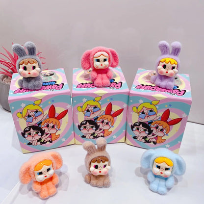 12pcs Mini Labubu V1 & V2 “Have A Sit” Figures – Cute Flocking Doll Collection & Decor Accessories
