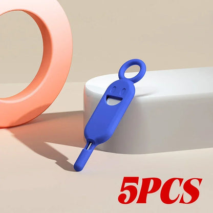 2-in-1 SIM Card Removal Tool – Pin with Protector Holder & Anti-Lost Storage Case for Phone SIM Ejector