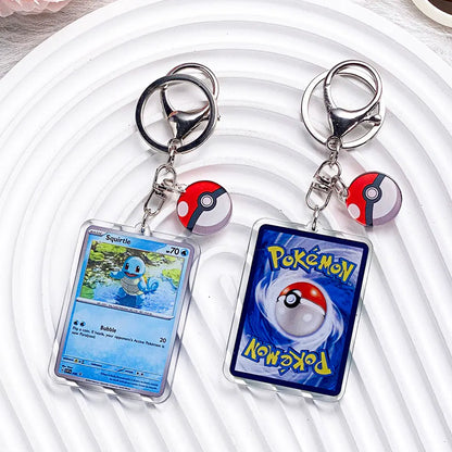 Pokemon Acrylic Keychain Charms - Pikachu Bulbasaur Jigglypuff Bag Pendant Backpack Accessories Gift
