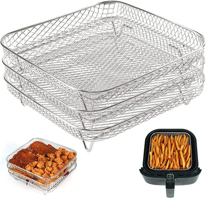 Non-Stick Baking Tray & Frying Pan – Grill Mesh Chips Basket & Baking Dish for Kitchen Use