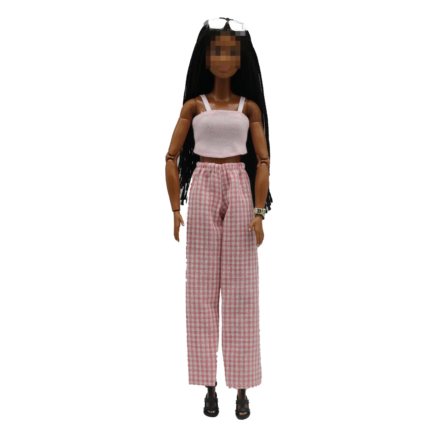 Barbie Doll Claus Outfit Set - 30cm 1/6 Scale T-Shirt & Elastic Pants Daily Wear Accessories