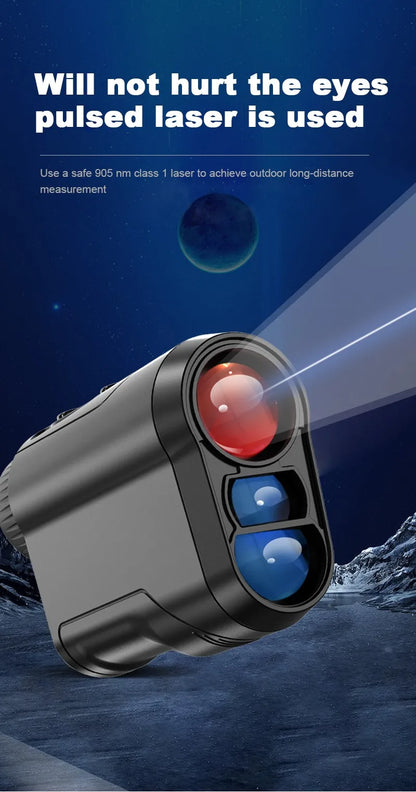 REVASRI Golf Laser Rangefinder 600M/Yard – USB Rechargeable with Slope Compensation, Flag Lock & Vibration