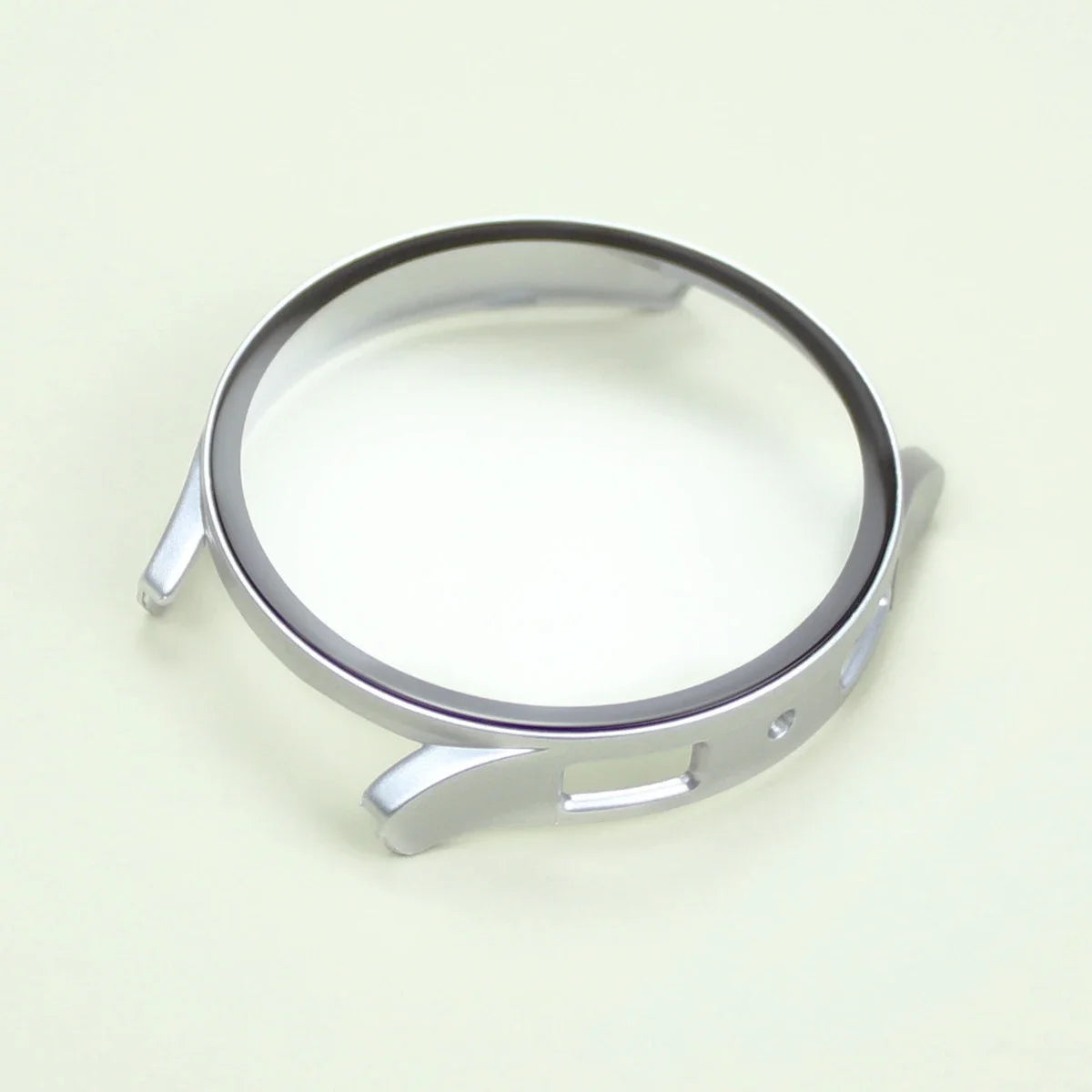 Samsung Galaxy Watch Tempered Glass Case - 40mm/44mm Screen Protector with Hard Protective Bumper for Galaxy Watch 7/6/5/4