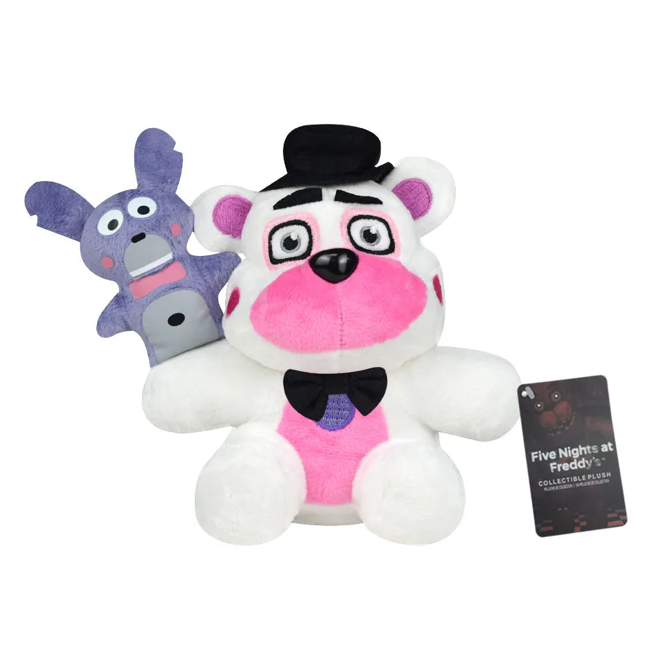FNAF Plush Toy Collection - Cute Freddy Bonnie Foxy Cartoon Stuffed Dolls for Kids & Fans Gift