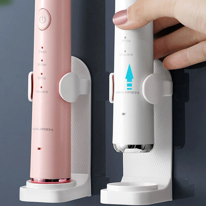 Adjustable Silicone Toothbrush Holder - Non-slip Wall Mount for Electric Toothbrushes ( Adapts to 99% of Models )
