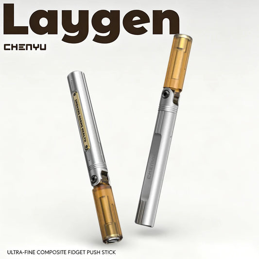 CHENYU EDC Fidget Slider - Laygen Ultra-Fine Composite Push Stick Stress Relief Toy, Original Design