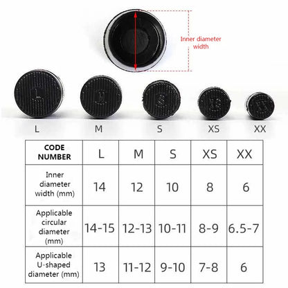 Silencer Heel Protector - Round Shape High Heels Protective Cover for Women, Non-Slip, Shockproof Accessories