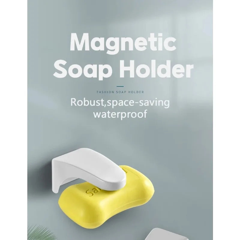 Magnetic Soap Holder – Punch-Free Drainable Soap Box for Bathroom & Toilet