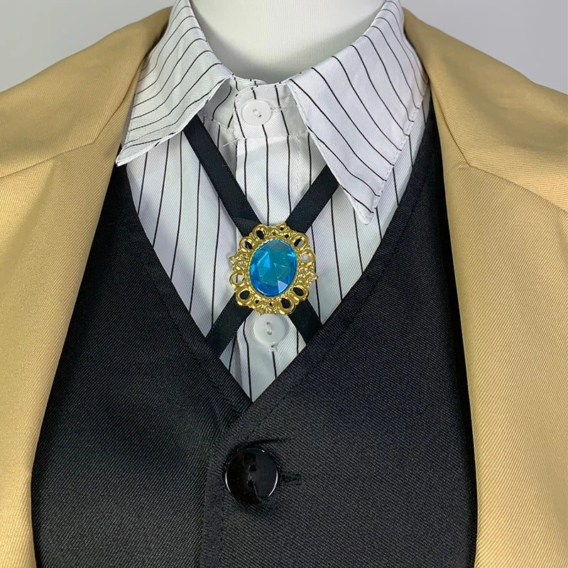 Dazai Cosplay Costume - Detective Dazai Osamu Trench Coat, Shirt, Vest & Pants Set for Adults - Halloween Party Outfit