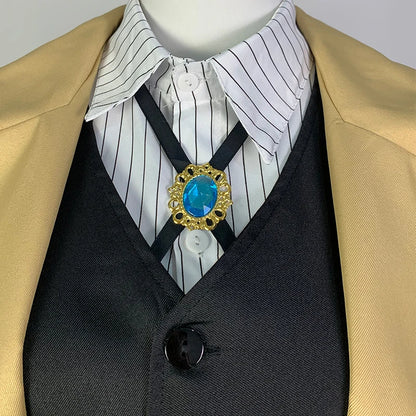Dazai Cosplay Costume - Detective Dazai Osamu Trench Coat, Shirt, Vest & Pants Set for Adults - Halloween Party Outfit