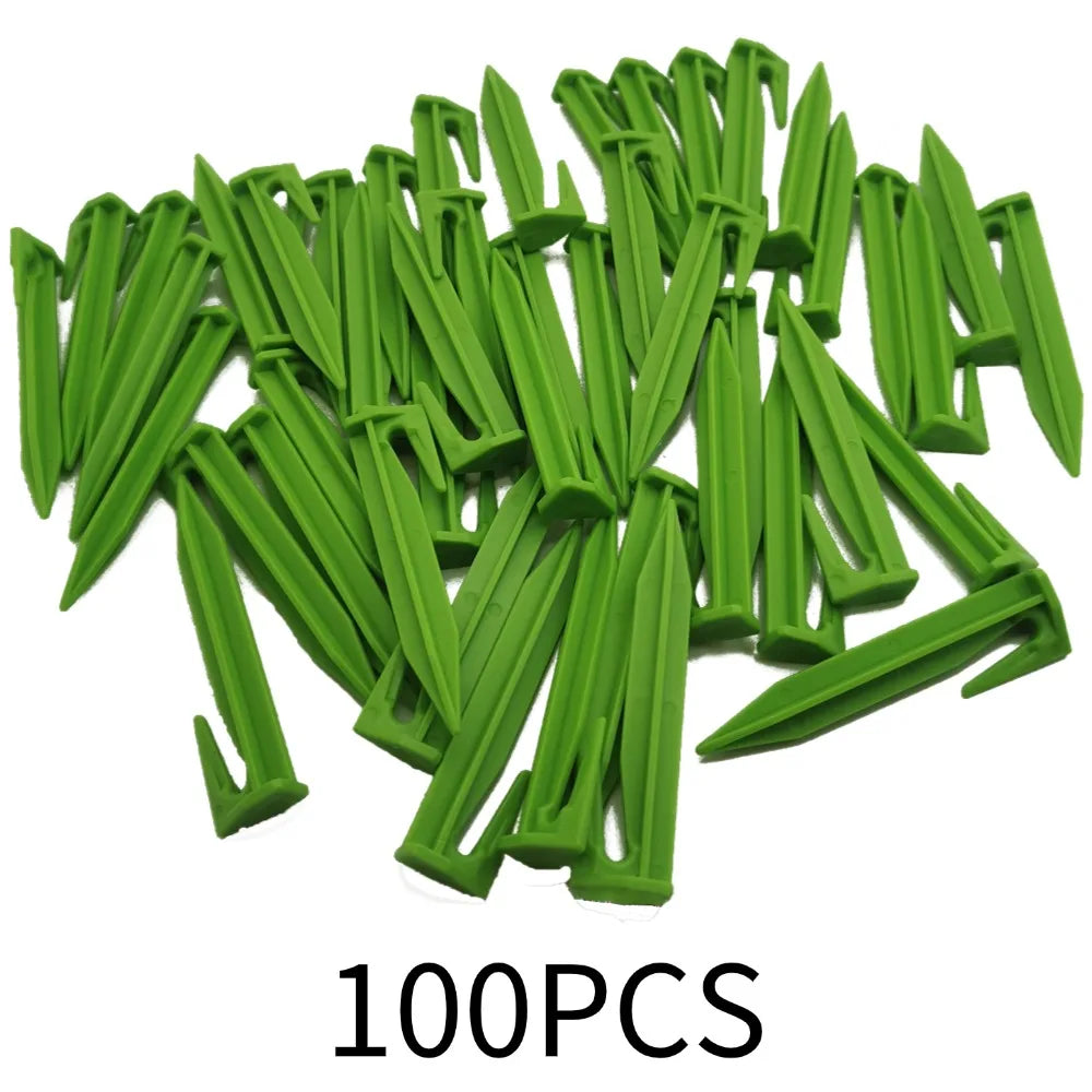 Robotic Lawn Mower Ground Pegs - 50/100PCS Boundary Cable Fixing Spikes for Garden Lawns