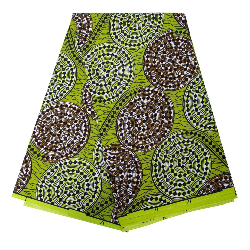 Bintarealwax Ankara Fabric - Wholesale Polyester Sewing Material for Women's Party Dresses FP6390