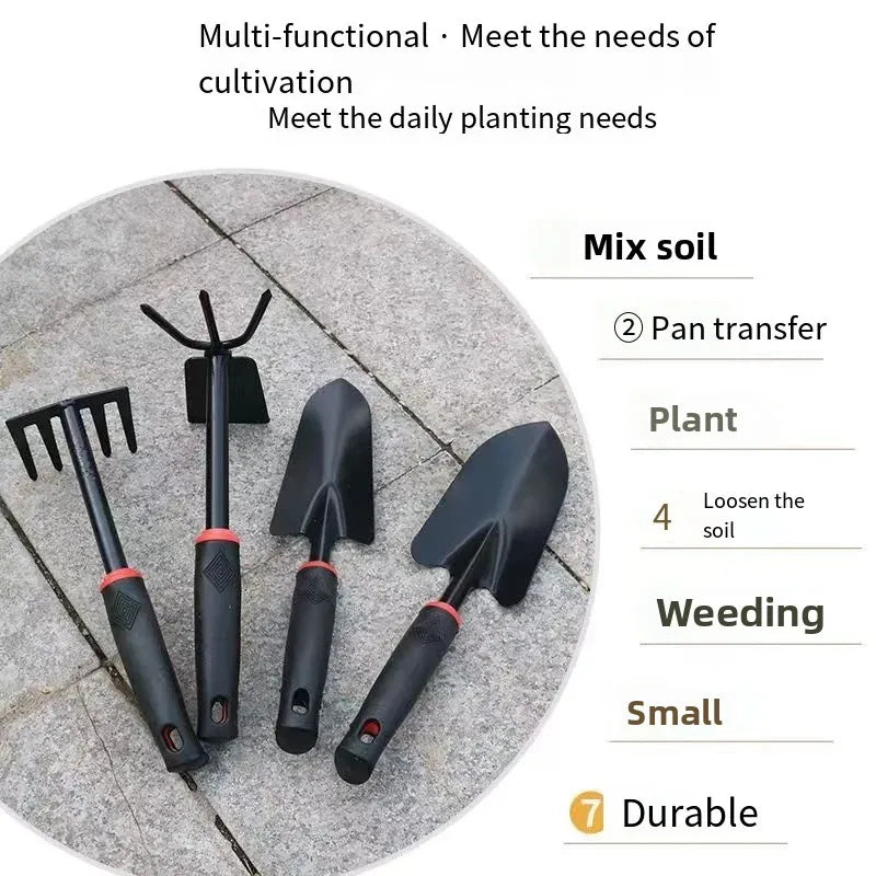 4PCS Gardening Shovel Set – Small Hand Tools for Vegetable Planting & Garden Soil Digging, Durable Gardening Tool Kit