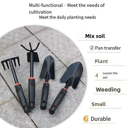 4PCS Gardening Shovel Set – Small Hand Tools for Vegetable Planting & Garden Soil Digging, Durable Gardening Tool Kit