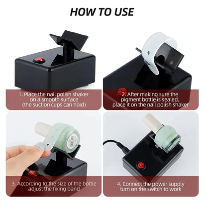 JOYSTAR Model Paint & Nail Lacquer Shaker Machine – Even Mixing Tool for Nail Art, Tattoo Ink & Hobby Paints