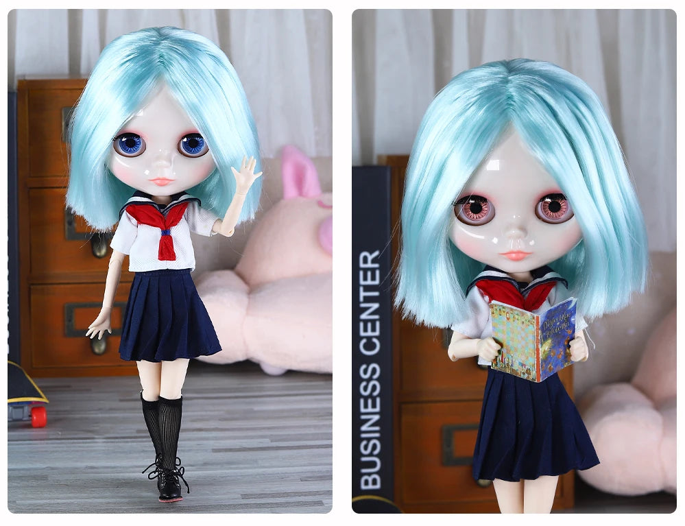 ICY DBS Blythe Doll 1/6 BJD – 30cm Joint Body Set with Random Eyes, Anime Girl Toy Gift