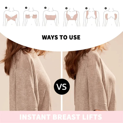Elastic Breast Lifting Tape — Skin Tone, Invisible, Breathable, Anti-Sagging Tape for Strapless Support