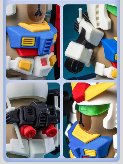 Cartoon Capibara Magnetic Mecha Armor Doll – Handmade Collectible Action Figure Toy, Creative Game Decoration